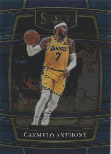 #31 Carmelo Anthony - Los Angeles Lakers - 2021-22 Panini Select - Blue Basketball