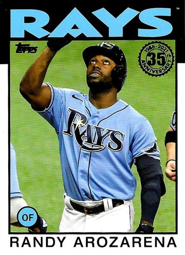 #86B-31 Randy Arozarena - Tampa Bay Rays - 2021 Topps Update - 1986 Topps Baseball 35th Anniversary Baseball