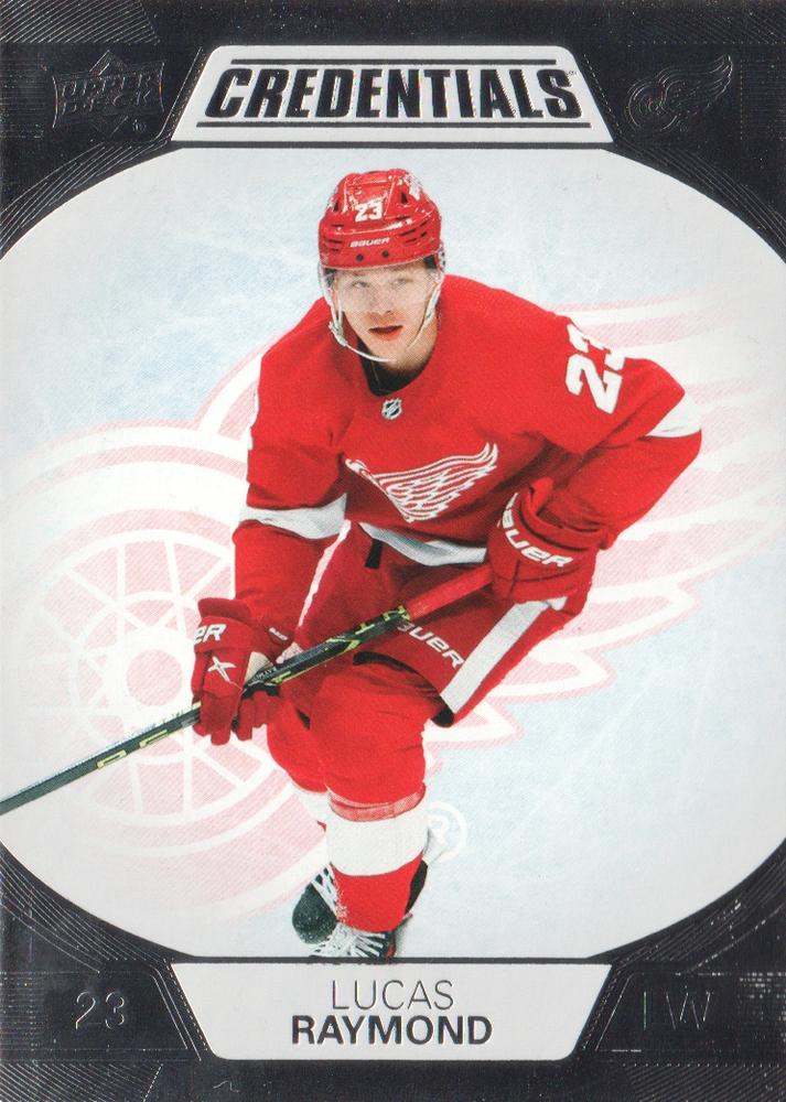 #31 Lucas Raymond - Detroit Red Wings - 2022-23 Upper Deck Credentials Hockey