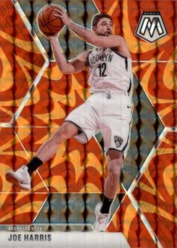 #31 Joe Harris - Brooklyn Nets - 2019-20 Panini Mosaic - Reactive Orange Basketball