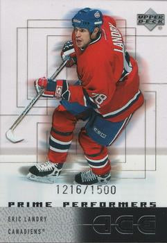 #91 Eric Landry - Montreal Canadiens - 2000-01 Upper Deck Ice Hockey