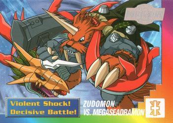 #31of32 Zudomon vs. MegaSeadramon - 2000 Upper Deck Digimon Series 2