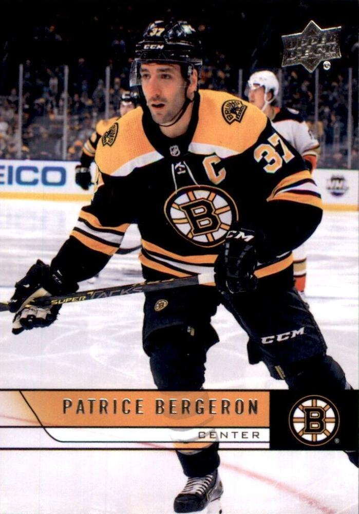 #T-5 Patrice Bergeron - Boston Bruins - 2021-22 Upper Deck - 2006-07 Upper Deck Retro Hockey