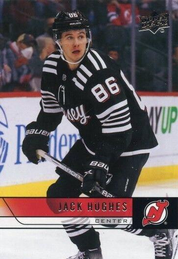 #T-41 Jack Hughes - New Jersey Devils - 2021-22 Upper Deck - 2006-07 Upper Deck Retro Hockey