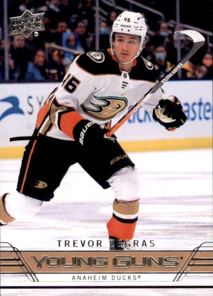 #T-76 Trevor Zegras - Anaheim Ducks - 2021-22 Upper Deck - 2006-07 Upper Deck Retro Hockey