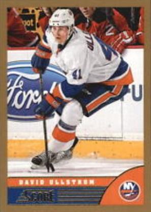 #320 David Ullstrom - New York Islanders - 2013-14 Score - Gold Hockey
