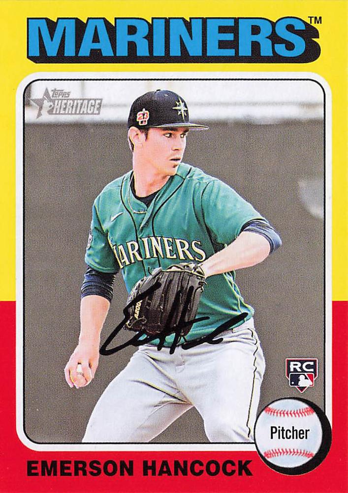 #320 Emerson Hancock - Seattle Mariners - 2024 Topps Heritage Baseball