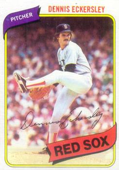 #320 Dennis Eckersley - Boston Red Sox - 1980 Topps Baseball