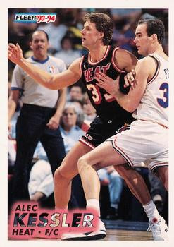#320 Alec Kessler - Miami Heat - 1993-94 Fleer Basketball