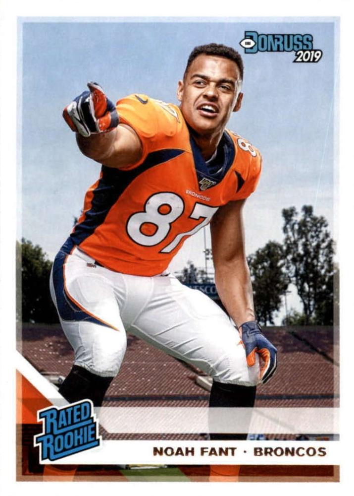 #320 Noah Fant - Denver Broncos - 2019 Donruss Football