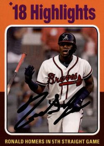 #320 Ronald Acuna Jr. - Atlanta Braves - 2019 Topps Archives Baseball