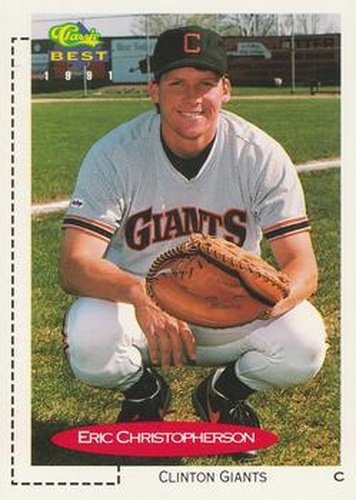 #320 Eric Christopherson - Clinton Giants - 1991 Classic Best Baseball