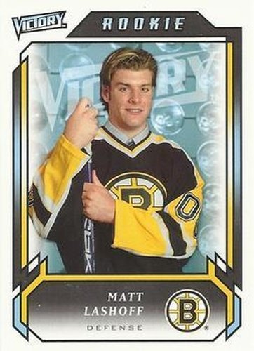 #320 Matt Lashoff - Boston Bruins - 2006-07 Upper Deck Victory Update Hockey