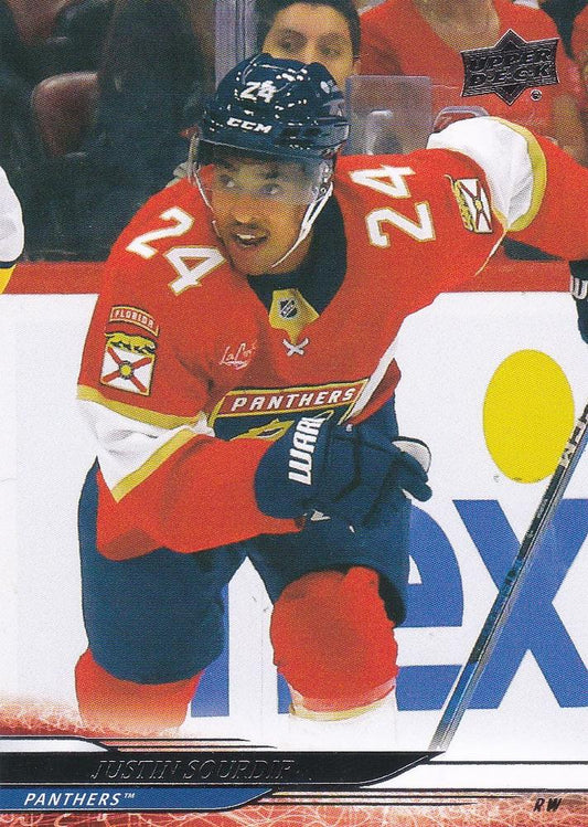 #320 Justin Sourdif - Florida Panthers - 2024-25 Upper Deck Hockey