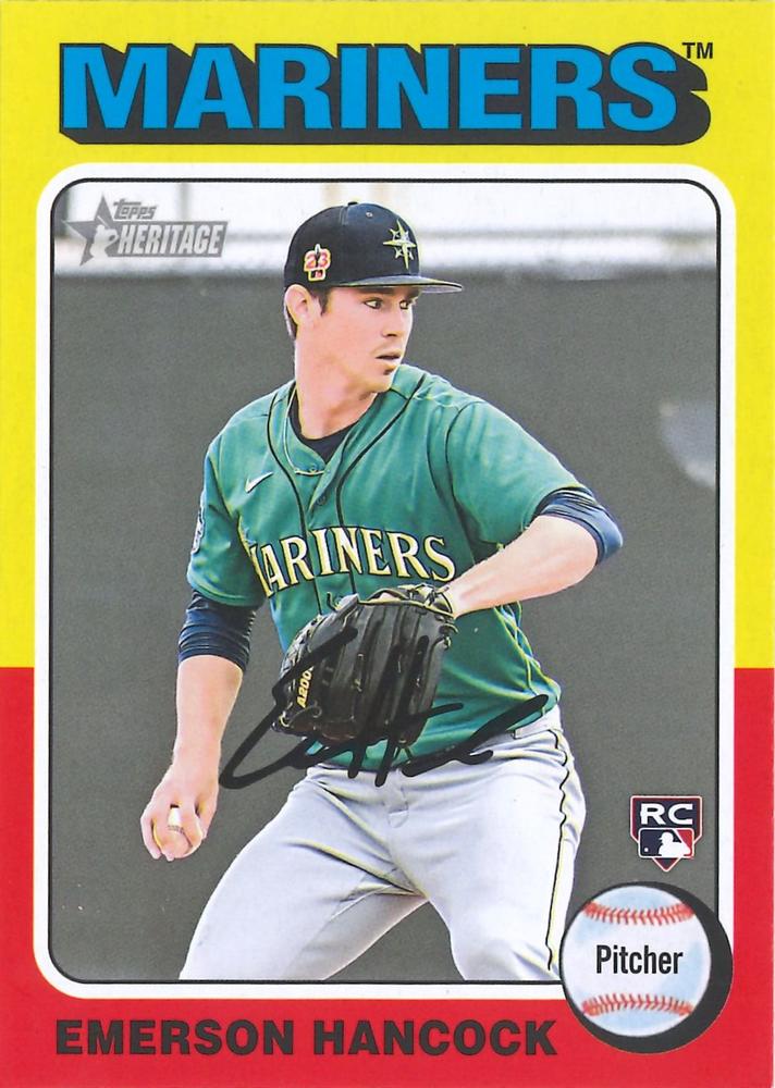 #320b Emerson Hancock - Seattle Mariners - 2024 Topps Heritage Baseball
