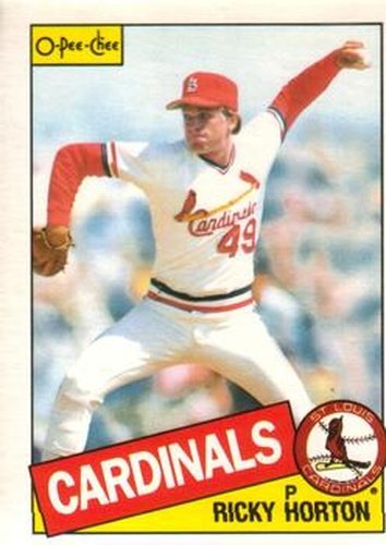 #321 Ricky Horton - St. Louis Cardinals - 1985 O-Pee-Chee Baseball