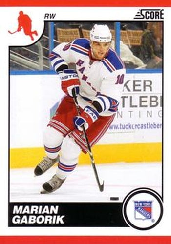 #321 Marian Gaborik - New York Rangers - 2010-11 Score Hockey