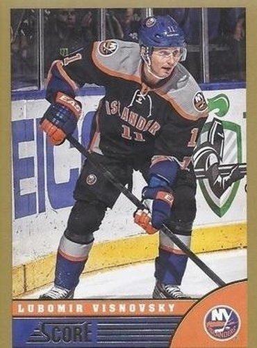 #321 Lubomir Visnovsky - New York Islanders - 2013-14 Score - Gold Hockey