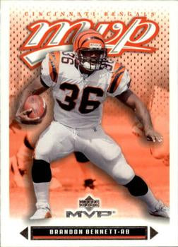 #321 Brandon Bennett - Cincinnati Bengals - 2003 Upper Deck MVP Football