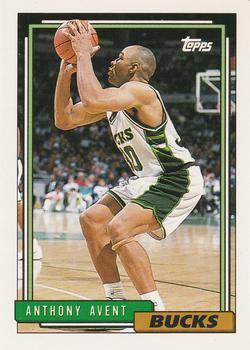 #321 Anthony Avent - Milwaukee Bucks - 1992-93 Topps Basketball