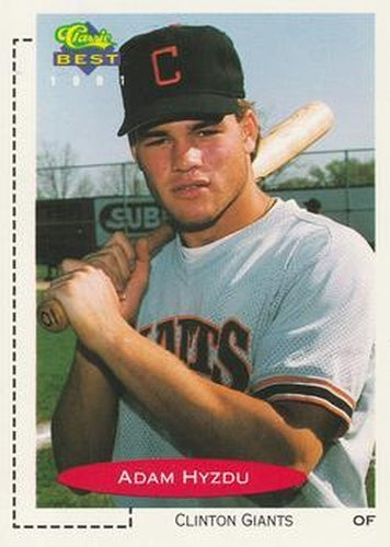 #321 Adam Hyzdu - Clinton Giants - 1991 Classic Best Baseball