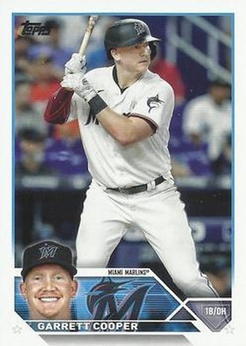 #321 Garrett Cooper - Miami Marlins - 2023 Topps Baseball