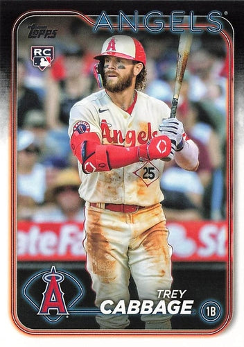 #321 Trey Cabbage - Los Angeles Angels - 2024 Topps Baseball