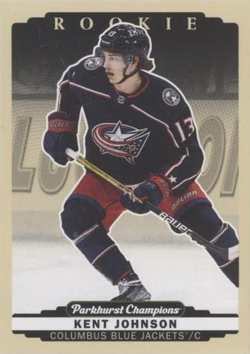 #321b Kent Johnson - Columbus Blue Jackets - 2022-23 Parkhurst Champions Hockey
