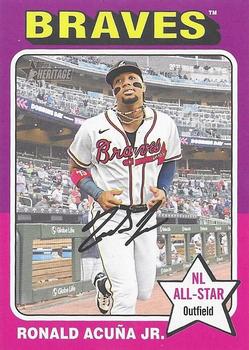 #321c Ronald Acuña Jr. - Atlanta Braves - 2024 Topps Heritage Baseball