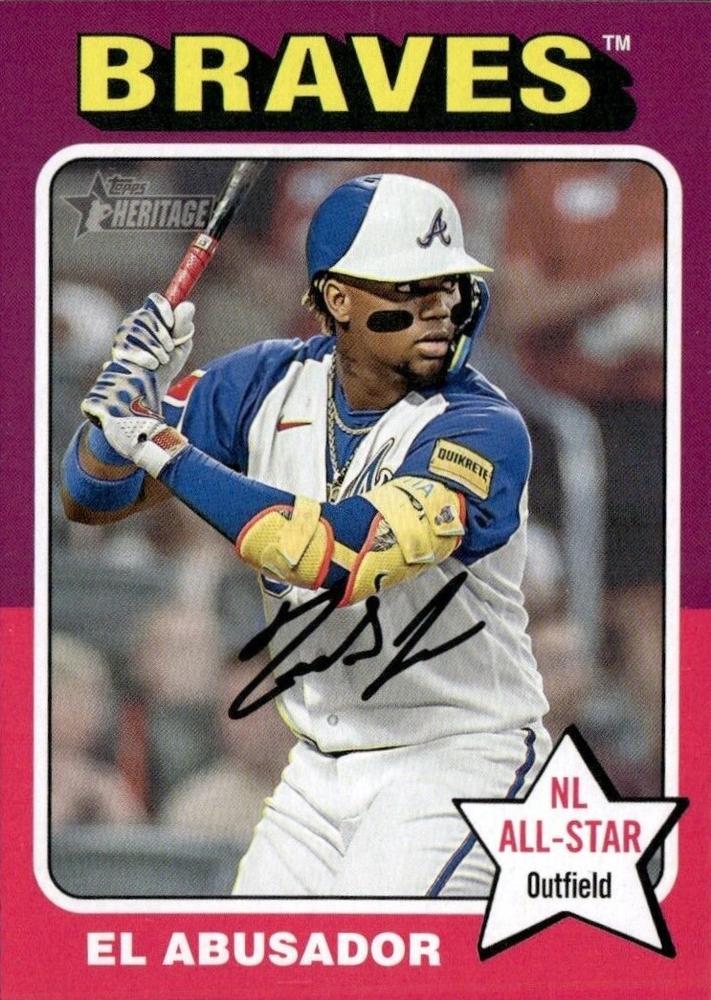 #321e Ronald Acuña Jr. - Atlanta Braves - 2024 Topps Heritage Baseball