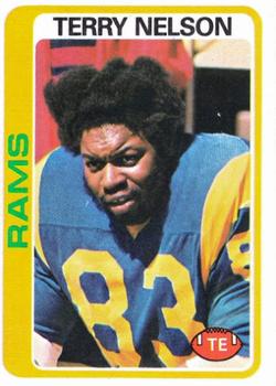 #18 Terry Nelson - Los Angeles Rams - 1978 Topps Football