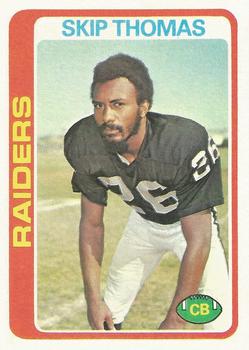 #8 Skip Thomas - Oakland Raiders - 1978 Topps Football