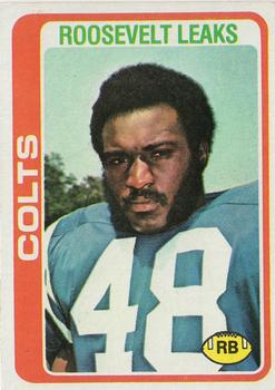 #9 Roosevelt Leaks - Baltimore Colts - 1978 Topps Football