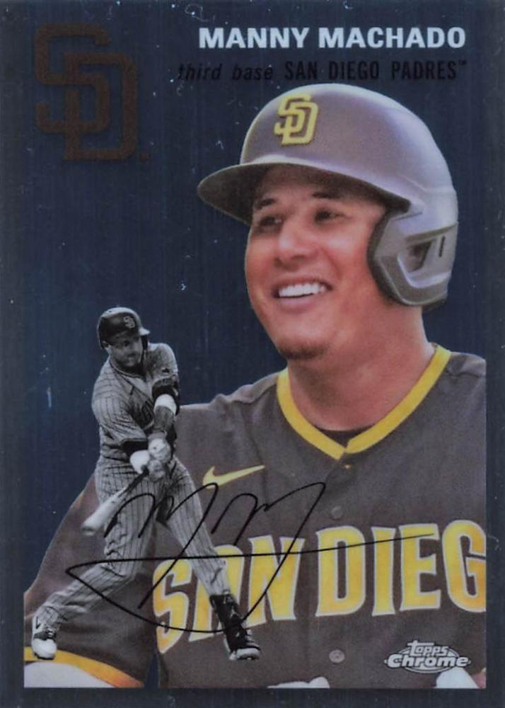 #322 Manny Machado - San Diego Padres - 2023 Topps Chrome Platinum Anniversary Baseball