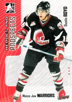 #322 Dustin Boyd - Moose Jaw Warriors - 2005-06 In The Game Heroes and Prospects Hockey