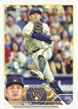 #322 Luis Urias - Milwaukee Brewers - 2023 Topps Baseball