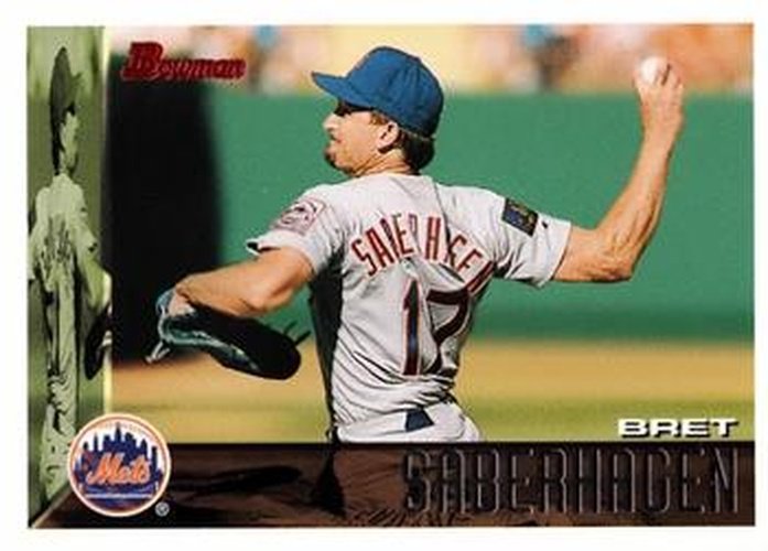 #322 Bret Saberhagen - New York Mets - 1995 Bowman Baseball