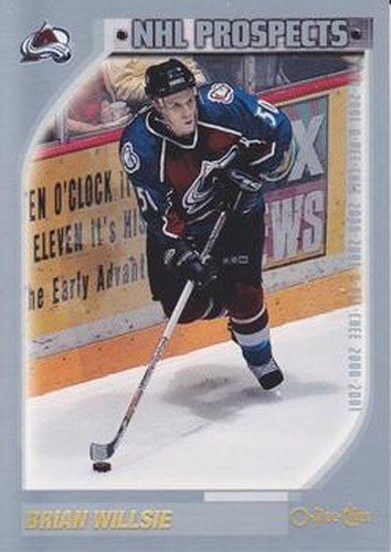 #322 Brian Willsie - Colorado Avalanche - 2000-01 O-Pee-Chee Hockey