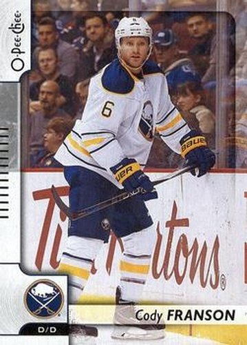 #322 Cody Franson - Buffalo Sabres - 2017-18 O-Pee-Chee Hockey