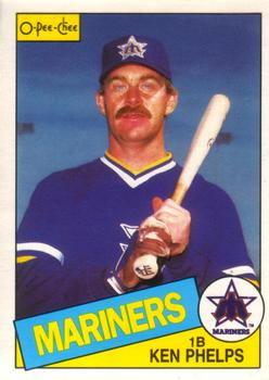 #322 Ken Phelps - Seattle Mariners - 1985 O-Pee-Chee Baseball