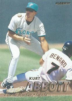 #323 Kurt Abbott - Florida Marlins - 1997 Fleer Baseball
