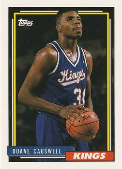 #323 Duane Causwell - Sacramento Kings - 1992-93 Topps Basketball