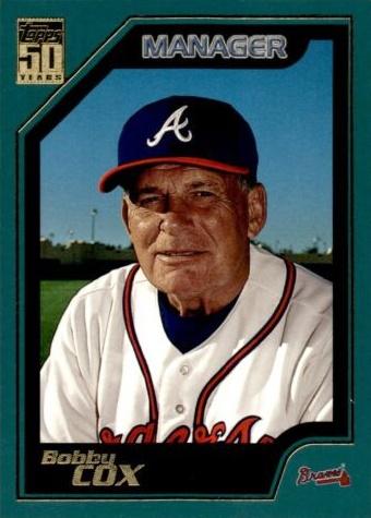 #323 Bobby Cox - Atlanta Braves - 2001 Topps Baseball