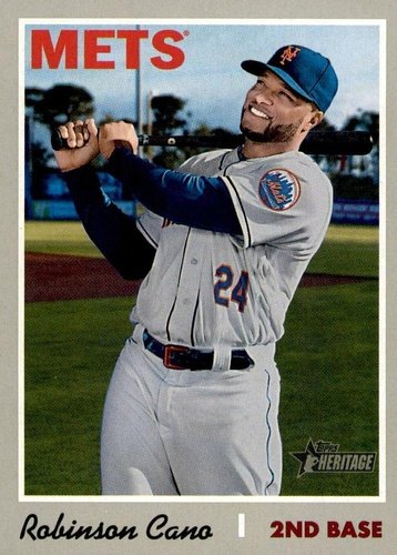 #323 Robinson Cano - New York Mets - 2019 Topps Heritage Baseball