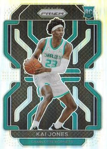 #323 Kai Jones - Charlotte Hornets - 2021-22 Panini Prizm - Silver Basketball