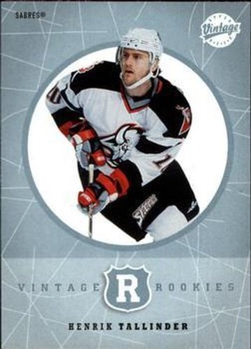 #323 Henrik Tallinder - Buffalo Sabres - 2002-03 Upper Deck Vintage Hockey