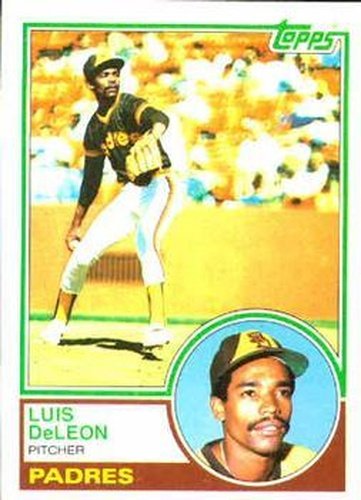 #323 Luis DeLeon - San Diego Padres - 1983 Topps Baseball