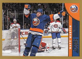#323 Matt Martin - New York Islanders - 2013-14 Score - Gold Hockey