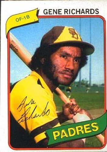 #323 Gene Richards - San Diego Padres - 1980 O-Pee-Chee Baseball