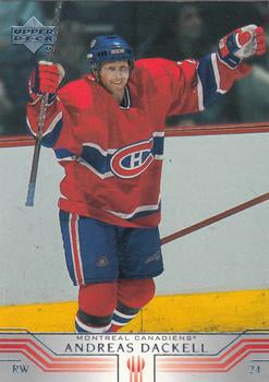 #323 Andreas Dackell - Montreal Canadiens - 2001-02 Upper Deck Hockey